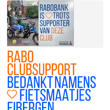 Resultaat Rabo ClubSupport overweldigend!